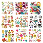 Термонаклейки на одежду для детей, термонаклейки сделай сам, Симпатичные текстильные виниловые аппликации в полоску для футболок