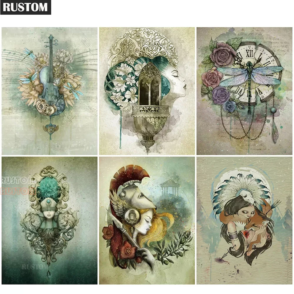 

Creative diamond 5D Diy diamond embroidery landscape diamond full diamond painting cross stitch mosaic home decor art gift Rusto