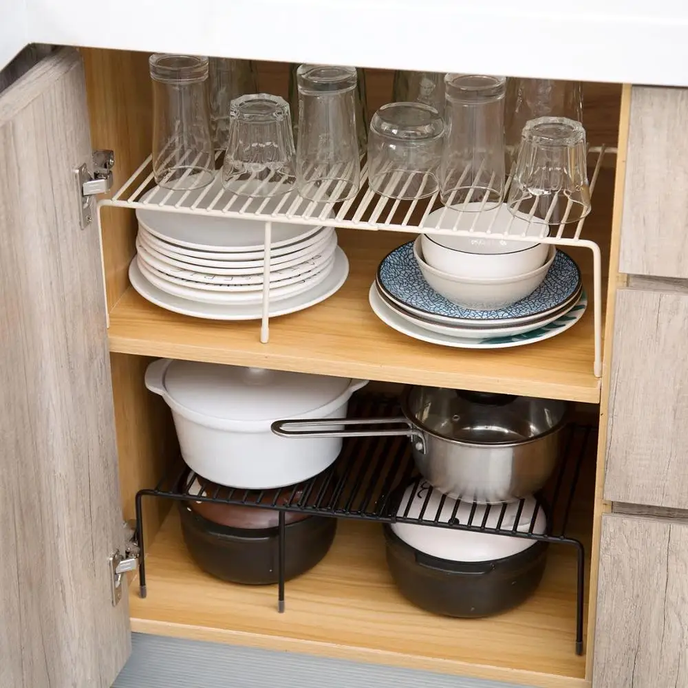 adjustable storage holders bathroom metal storages racks for kitchen convenience cabinet organizer cuisine organiser container free global shipping