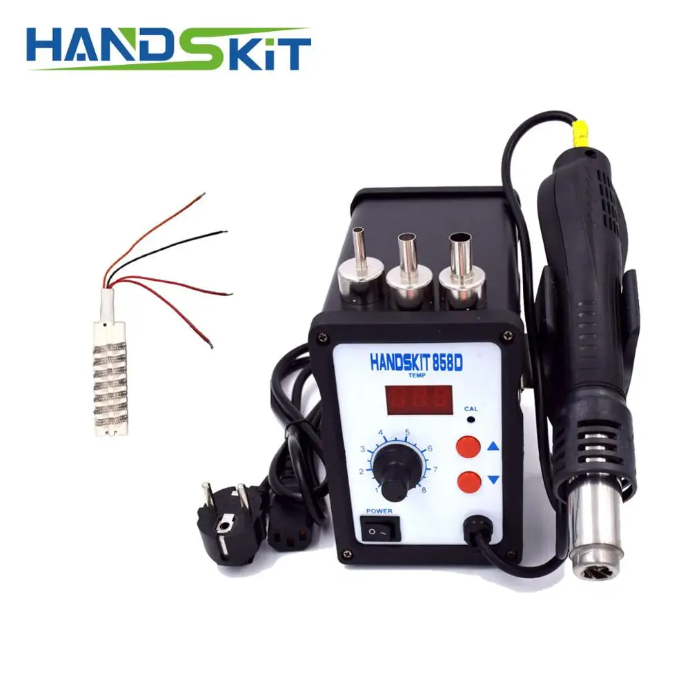 Handskit термовоздушный пистолет 858d LED 700 Вт цифровая SMD паяльная станция с