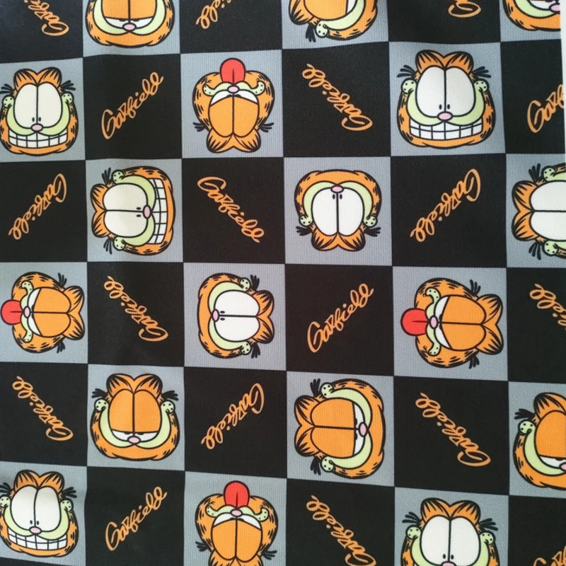 

Cartoon Garf Cat Design Polyster cotton Fabric for Tablecloth Sewing Quilting Fabrics Needlework Material DIY Handmade