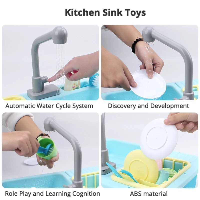 Игрушка для ролевых игр кухонные игрушки имитация посудомоечной машины