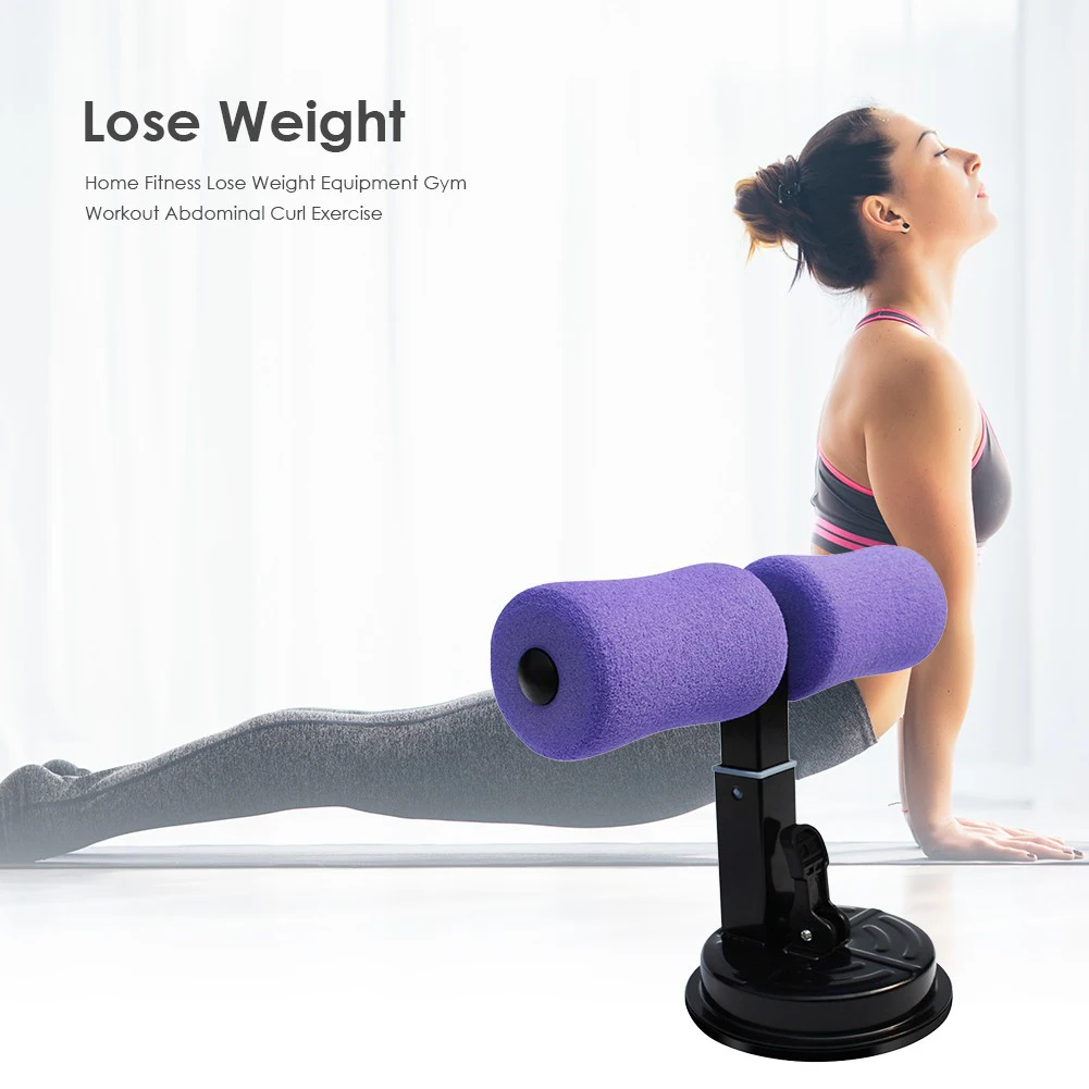 

Sit-Up Bar With Suction Cup Padded Cushion Floor Fitness Bar Abs Trainer Sit Up Assistant Workout Equipment For Home New Hot