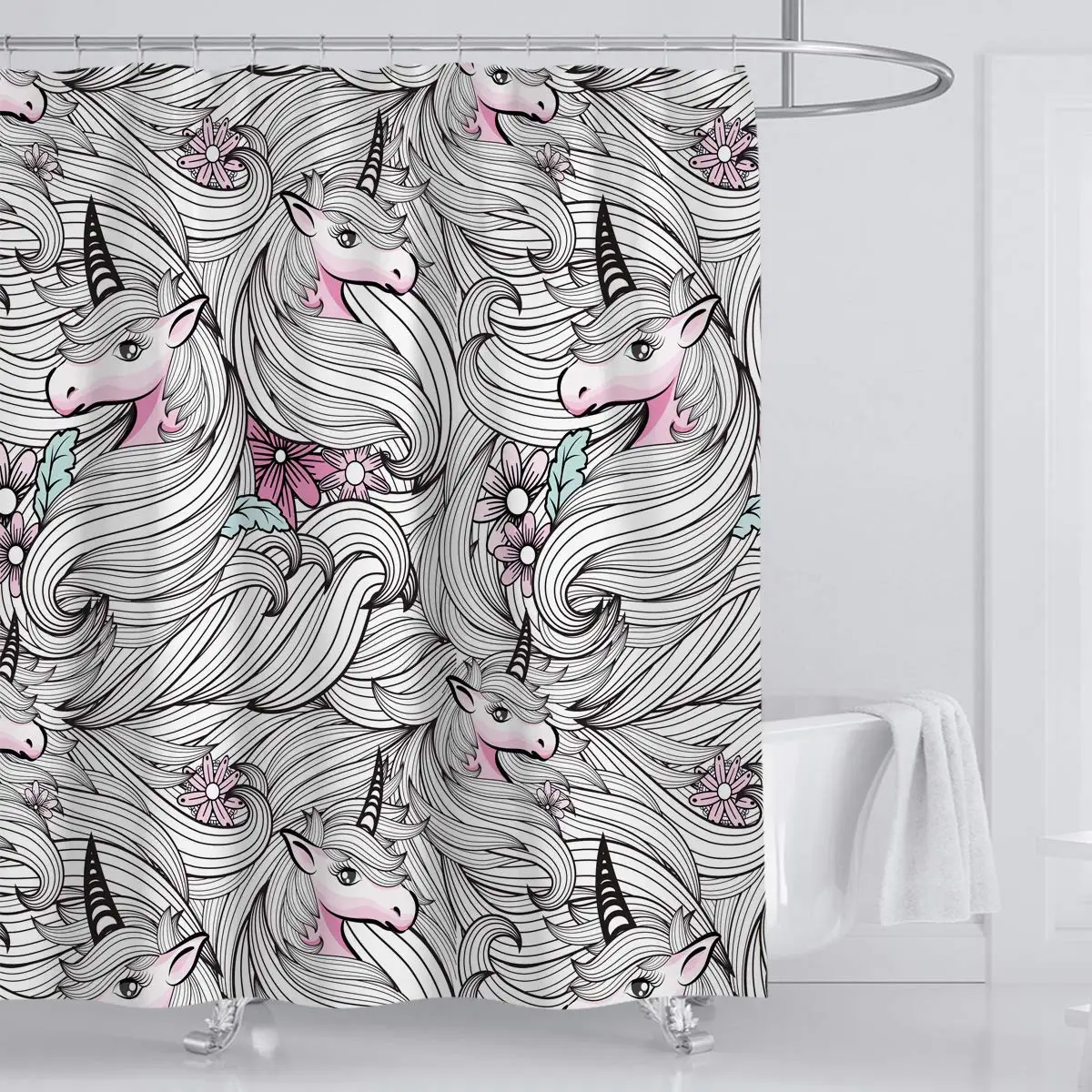 Милая цветная Красивая занавеска для душа с птицами коричневого радужного цвета