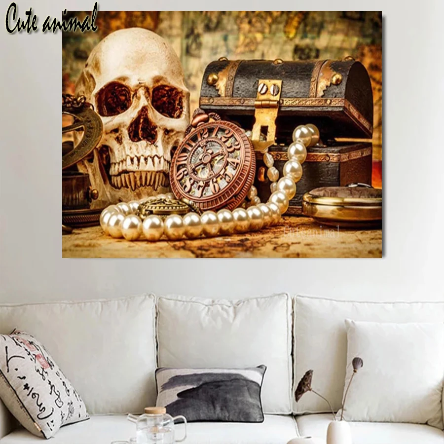 Diy Полное сверло квадратного и круглого типа 5D Алмазная живопись Ретро Морская карта Компас Вышивка Крестом Украшение Рождественский подарок.