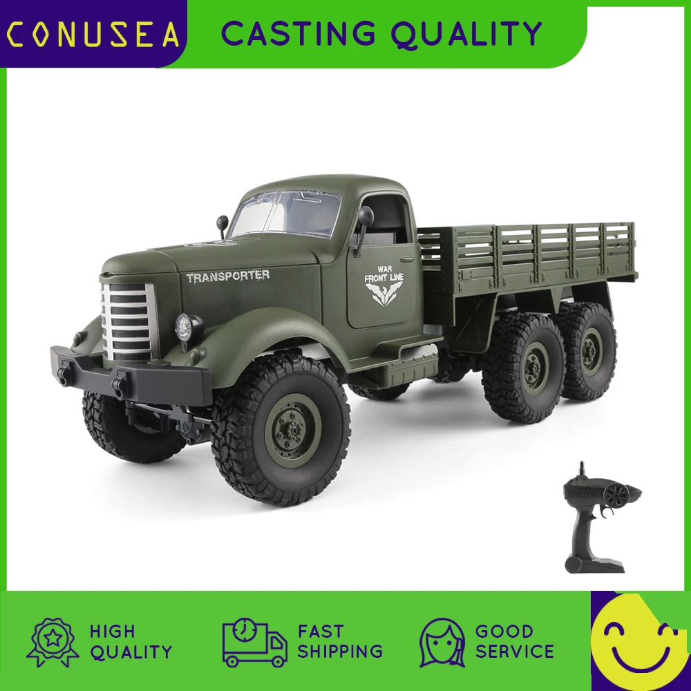 

JJRC Q60/Q61 Remote control car 1:16 2.4G six-wheel drive military truck Army vehicle climbing off-road RC Car Kids Toy for Boy