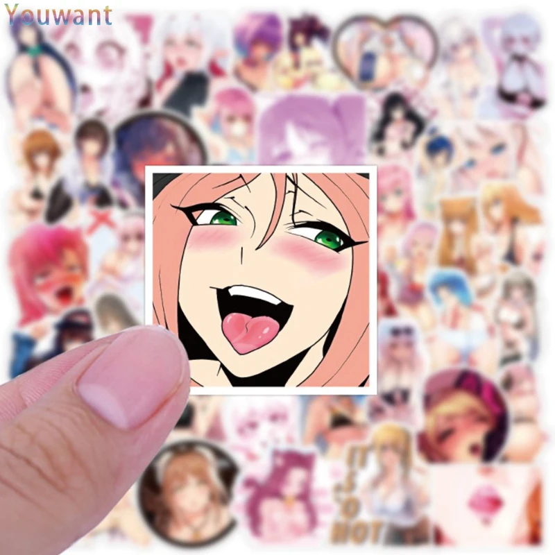 

10/100Pcs Waifu Hentai Sexy Bunny Girls Anime Stickers for Laptop Suitcase Motorcycle Stationery Bike Decal Waterproof Sticker