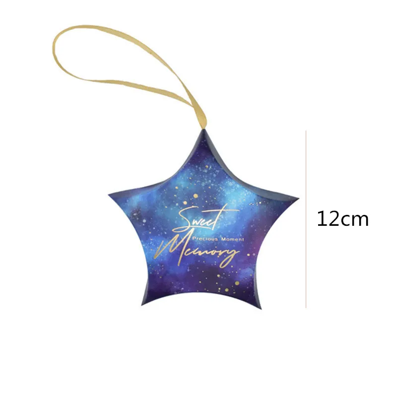 50 шт. в форме звезды коробка для конфет звездное небо спасибо свадебные сувениры