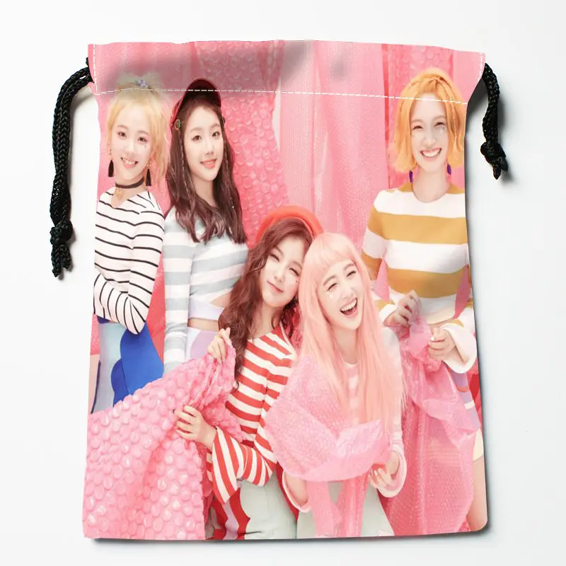 Новое поступление сумки на шнурке с принтом Elris KPOP Star 18x22 см Мягкая атласная ткань