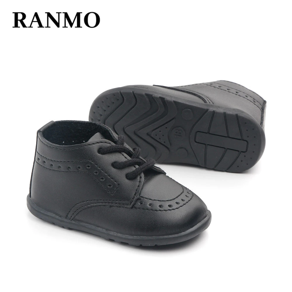 

Ботинки детские из ПУ кожи, на резиновой подошве, в британском стиле