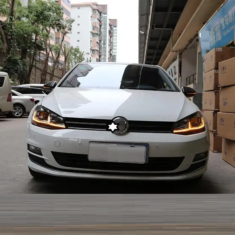 Drl Automovil Запчасти для укладки Neblineros Led Para Автомобильные фары Задние Автомобильные фары в сборе 14 15 16 17 для Volkswagen Golf 7