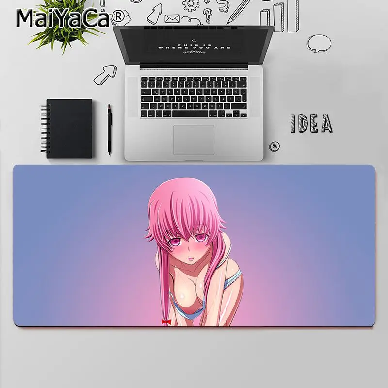 

MaiYaCa High Quality Mirai Nikki Future Diary gamer play mats Mousepad Free Shipping Large Mouse Pad Keyboards Mat
