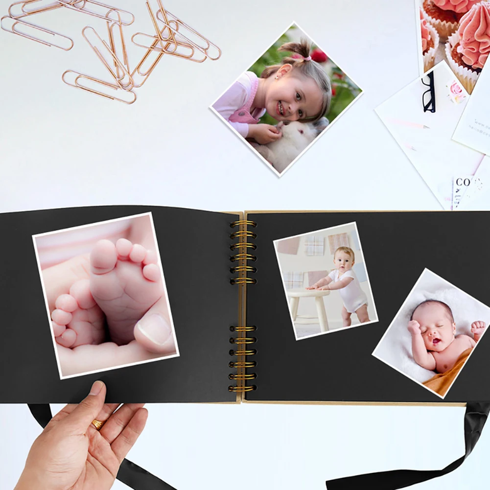 Мода 30-страница Скрап Фото Альбом DIY Бумага на свадьбу день рождения Семья книга