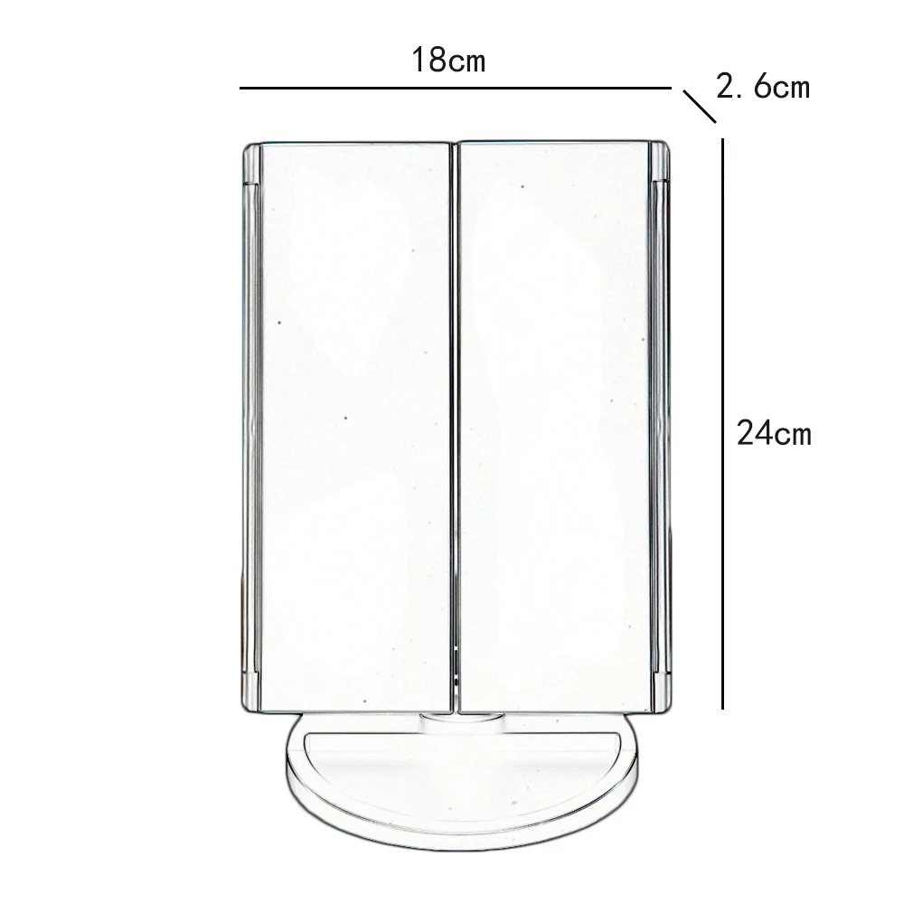 Хит продаж портативный складной светодиодный светильник с тремя светодиодами