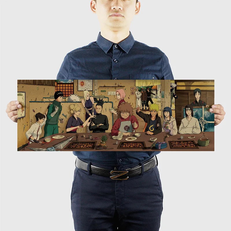 Декор аксессуары для дома картины постер Наруто винтажные Ретро постеры из