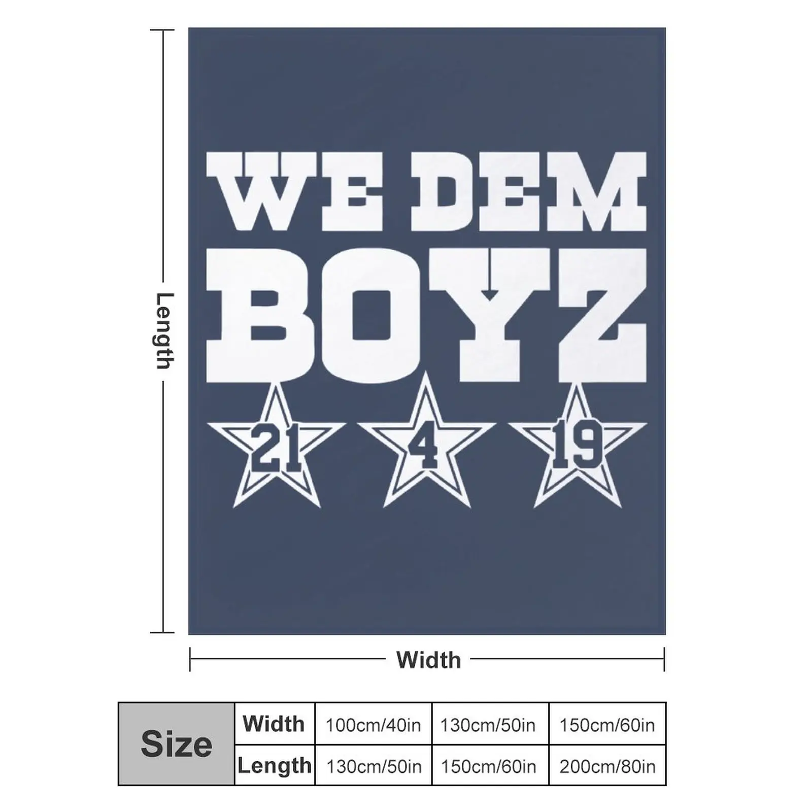 

Blanket We Dem Boyz Zeke Elliott Dak Prescott Amari Cooper Ultra Soft Micro Fleece Cozy Lightweight Microfiber Flannel All Seaso