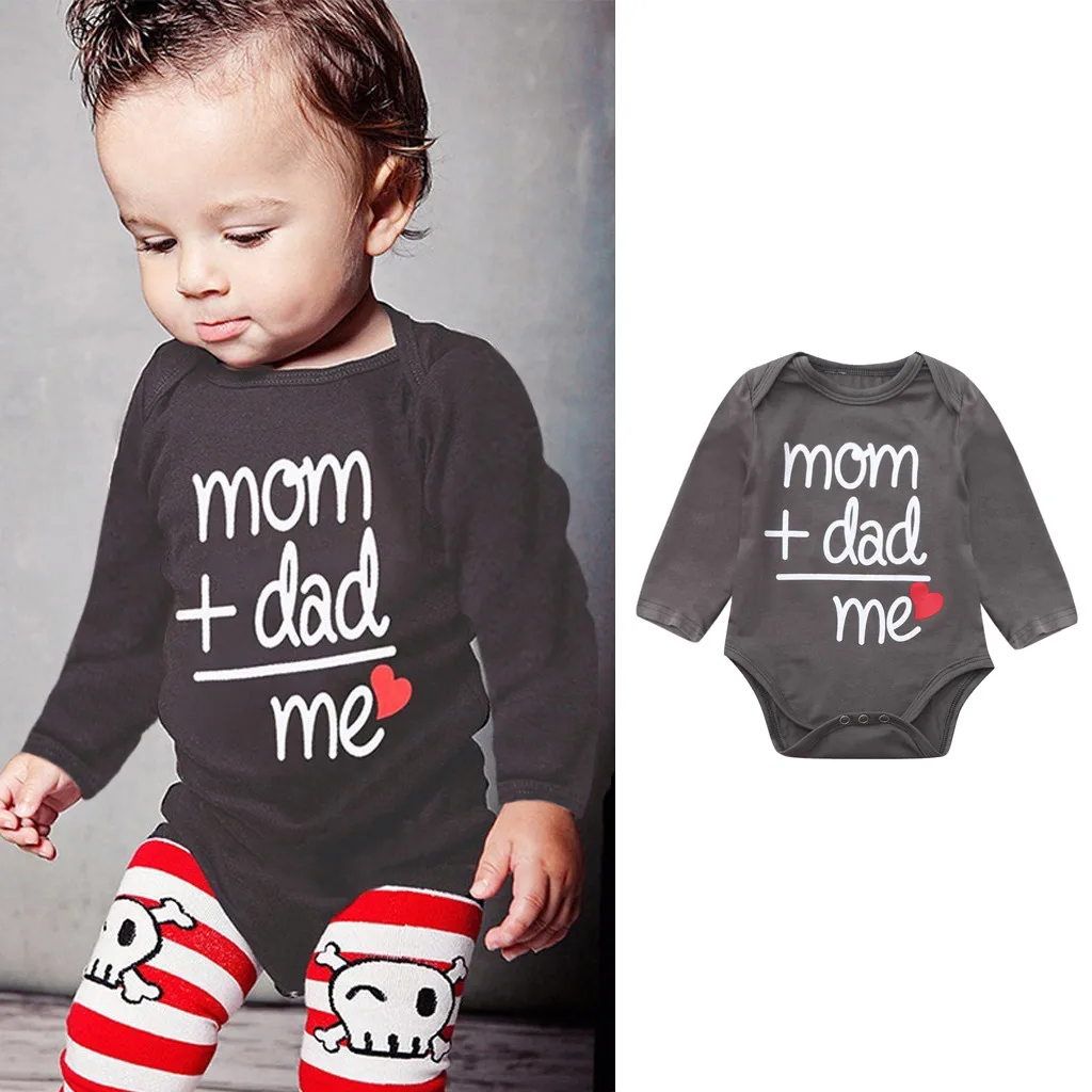 Одежда для малышей.Сезон: осень папы + мамы новорожденных комплект одежды с