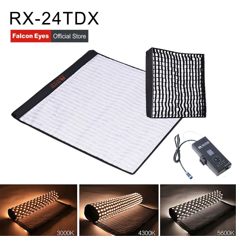 FalconEyes RX 24TDX квадратная светодиодсветодиодный лампа для студийсветильник