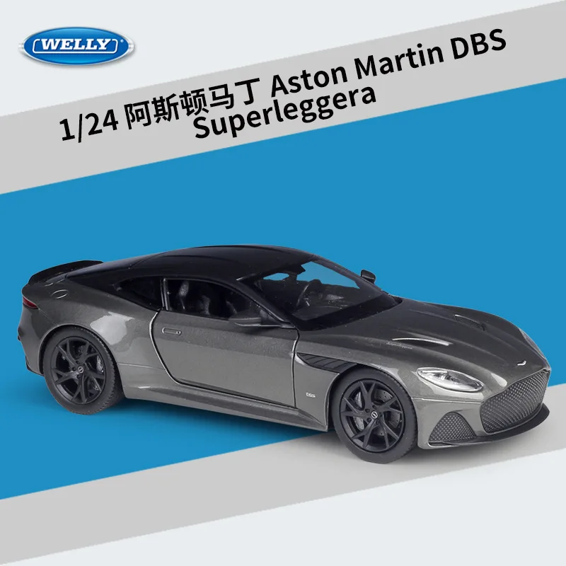 Модель автомобиля Welly 1:24 Aston Martin DBS Superleggera из сплава отлитые и игрушечные