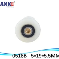 shower room plastic pulley bearingsshower roller plastic covered mute bearing 0519b 5195 5 mm free shipping