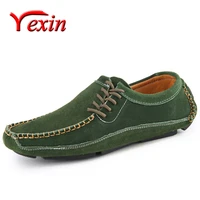 genuine leather men soft moccasins men loafers high quality genuine leather shoes men slip flats driving shoes plus size 37 47
