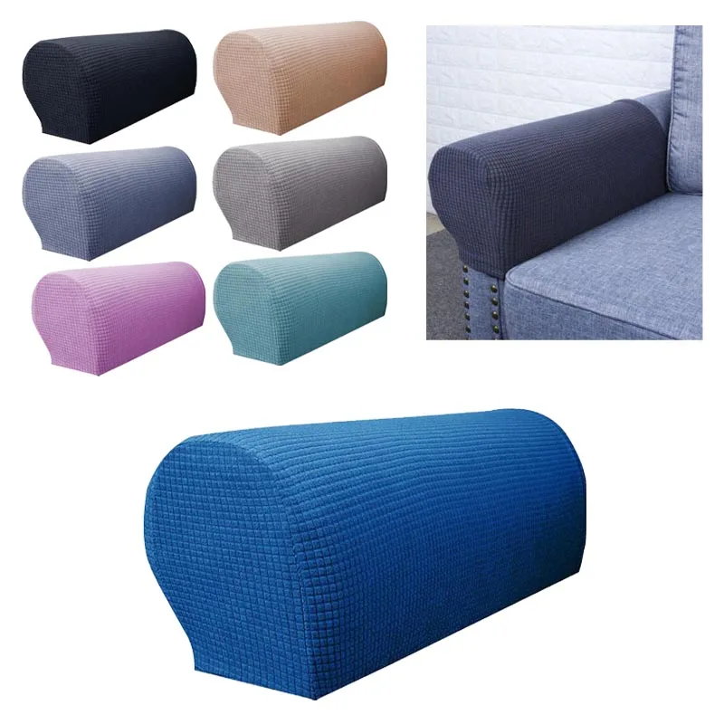

2Pcs Non-slip Armrest Covers Universal Arm Chair Covers Stretch Sofa Couch Furniture Protectors Casse Home Textile Decoration