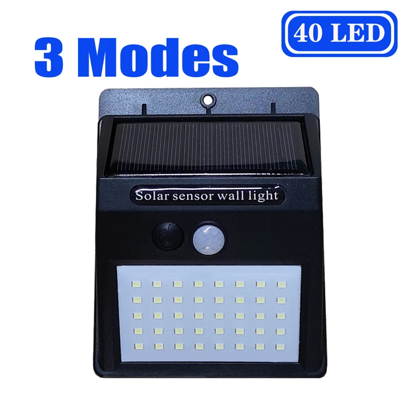 Уличная лампа на солнечной батарее светодиодный настенный светильник с