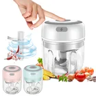 Миниатюрный измельчитель чеснока USB электрическая давилка чеснока пресс-Мясорубка прочная овощ, перец чили Мясорубка пищевой измельчитель кухонный гаджет инструмент