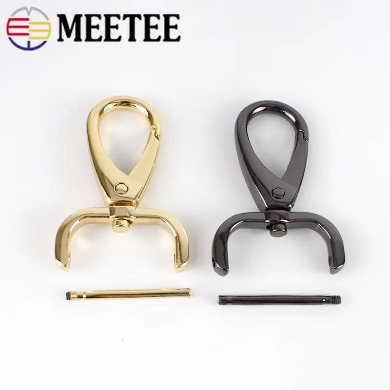 2 шт. металлическая сумка для багажа Meetee 20/25 мм сумки застежки пряжки собак