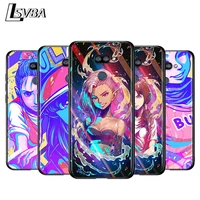 anime girl colorful for lg k92 k71 k61 q60 k52 k51s k50s k41s k40s k30 k20 v60 v50s v40 v35 v30s g8x s soft phone case
