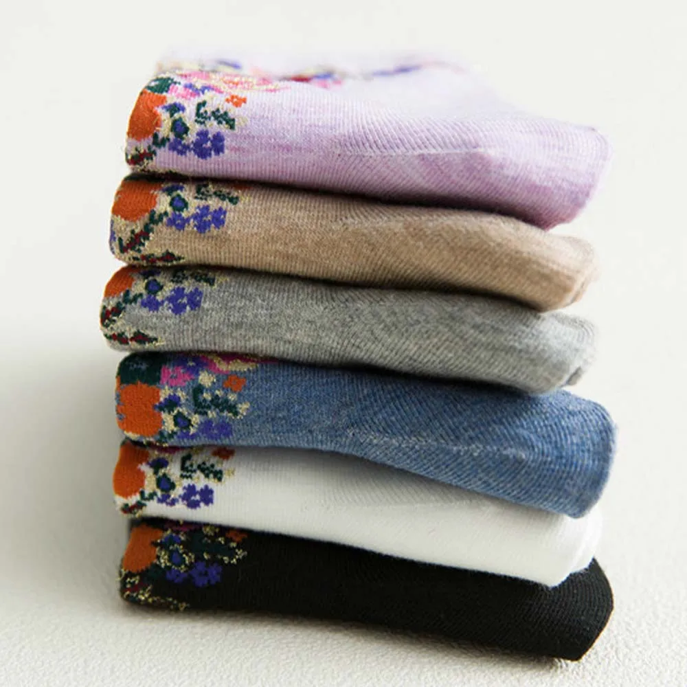 Осенние корейские женские уличные носки в стиле Харадзюку винтажном по