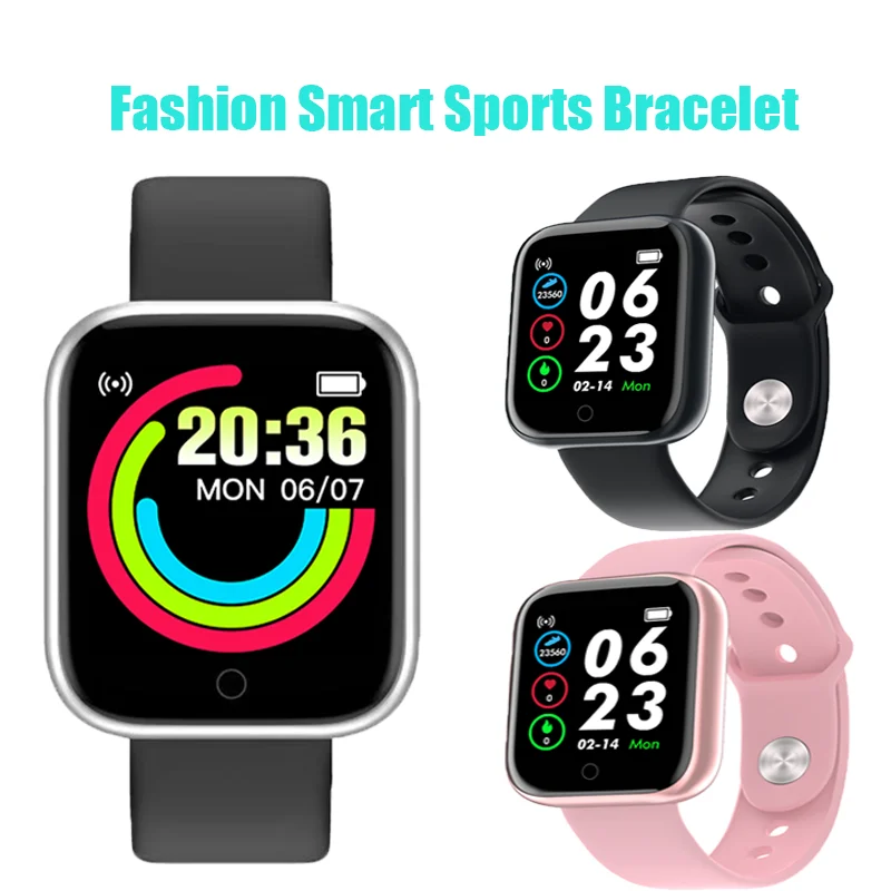 

Smart Watch IP67 Waterproof Fitness Men Women Smartwatch Tracker Bracelet Heart Rate Monitor Alarm Clock Smart Bracelet
