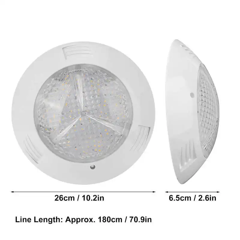 Подводная лампа для бассейна 160 светодиодов IP68 водонепроницаемое ландшафтное