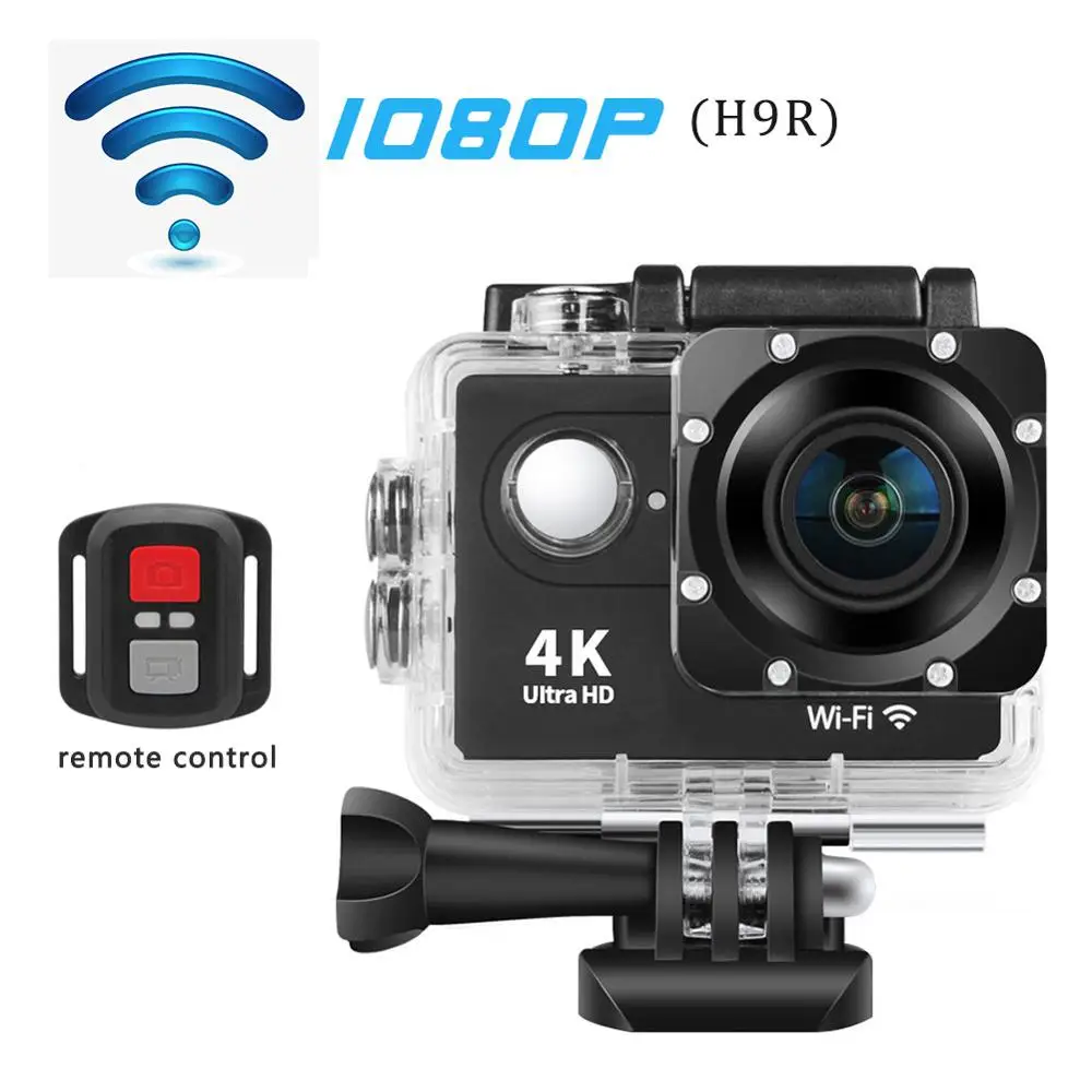 Оригинальная Экшн камера H9/H9R 1080p/60fps 20 МП Wi Fi 2 0 дюйма Ultra HD 4K мини для шлема DV Recoder