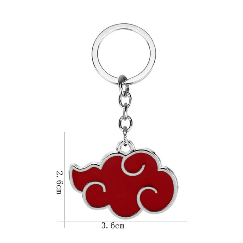 

Japanese Anime Cosplay Naruto Akatsuki Organization Red Cloud Sign Metal Pendant Necklace Women Men Necklace Fashion Gift