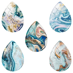 JWEIJIAO, текстурный узор с сыпучим песком, 18x25 мм, стеклянный купол ручной работы, модные аксессуары для рукоделия, модель TX823