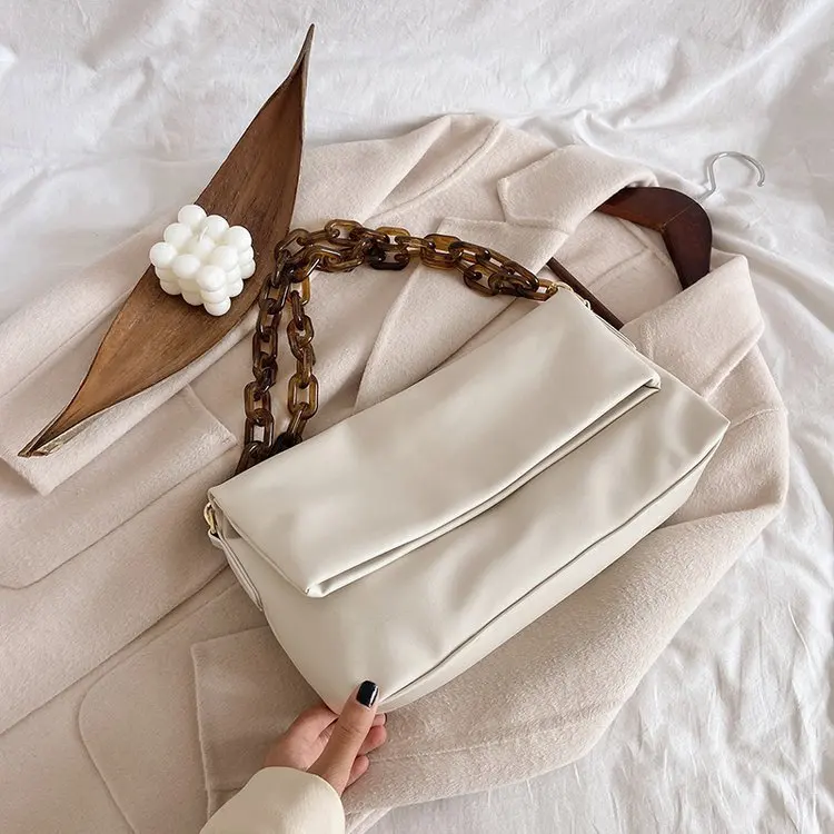 

New Quality Soft Leather Ladies Shoulder Bag 2020 Winter Large Capacity Messenger Bag Fashion Ladies Handbag Underarm Bag