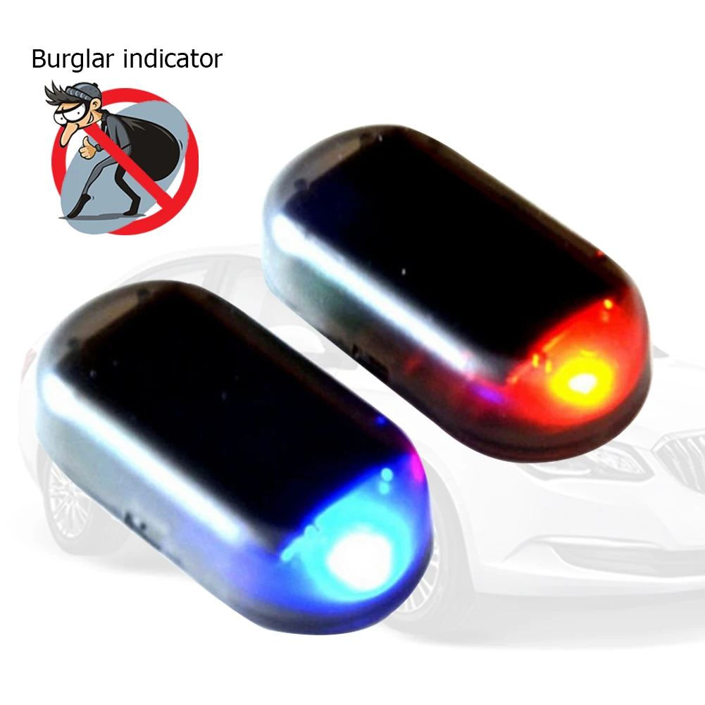 Solar LED Anti-Theft Lights J15 Strobe Signal Lights Wire-Free Traffic Warning Lights Car Solar Alarm Light Car LED Lamp Bulbs