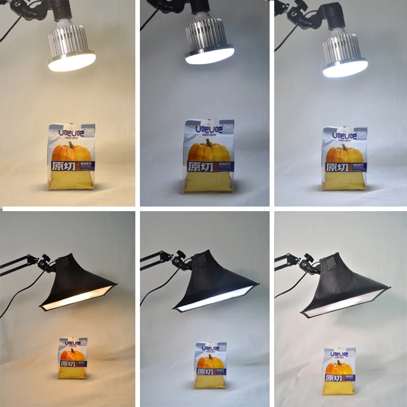 Светодиодная лампа для фотостудии настольная 35 Вт с подвесным кронштейном и 3
