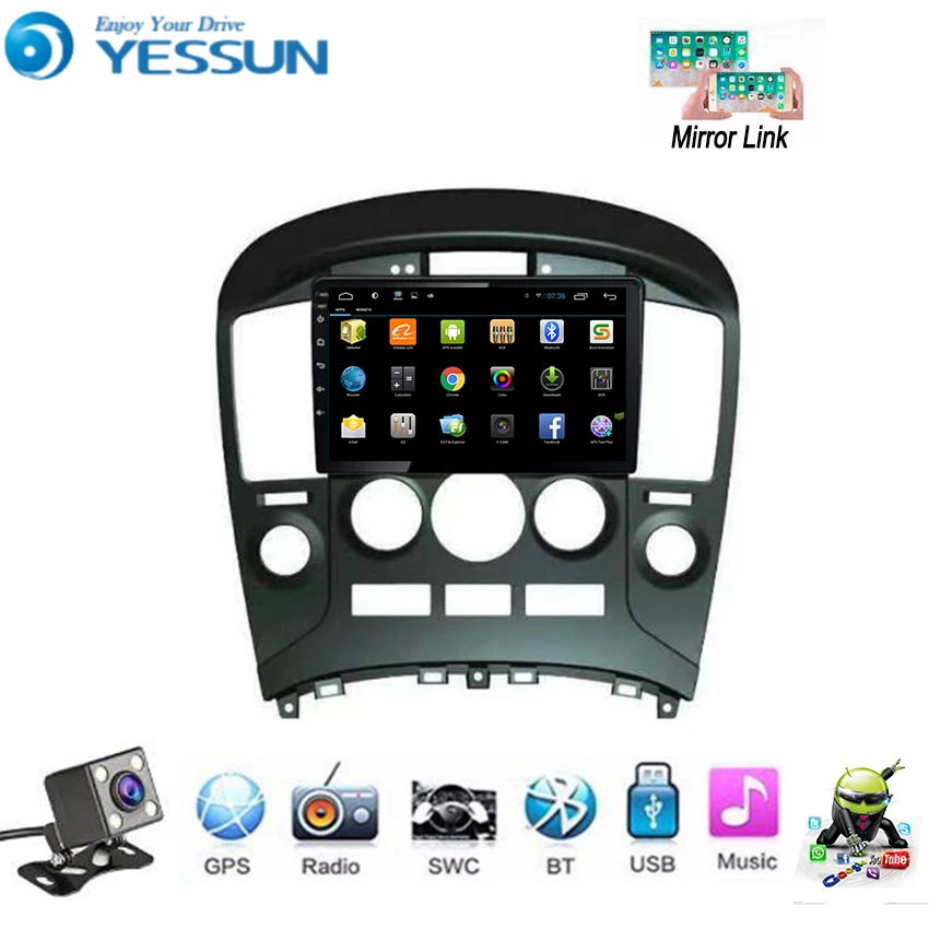 Автомобильный мультимедийный плеер YESSUN для Hyundai H1 2010 ~ 2014 Android радио GPS навигация