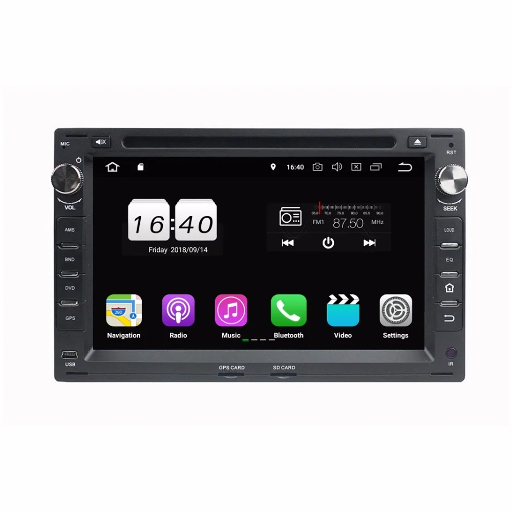 TDA7851 Android 8 1 для VW Passat B5 Golf 4 Polo Bora Sharan Ibiza 2 Гб ОЗУ 16 4-ядерный автомобильный DVD-плеер GPS
