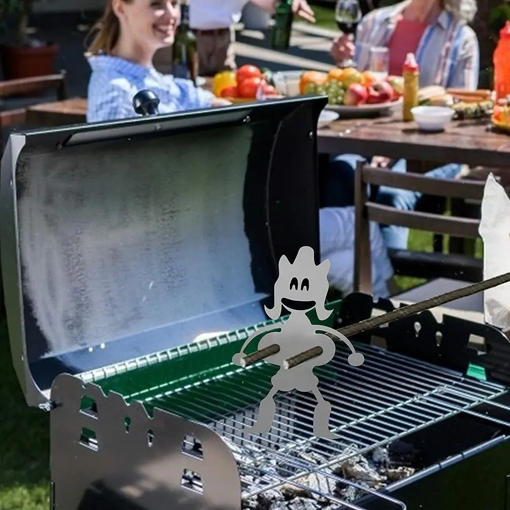 

Fun Outdoor Humanoid Barbecue Hot Dog Stand Outdoor Grill Rack Male For Hot Dog Femle For Cotton Candy
