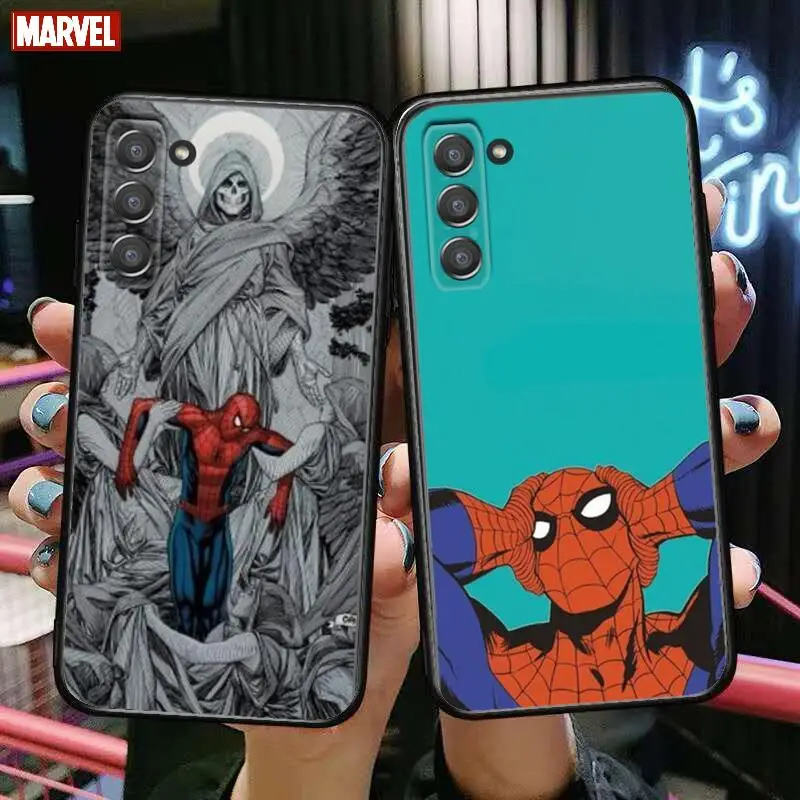 

Marvel Spider-Man Phone cover hull For SamSung Galaxy s6 s7 S8 S9 S10E S20 S21 S5 S30 Plus S20 fe 5G Lite Ultra Edge