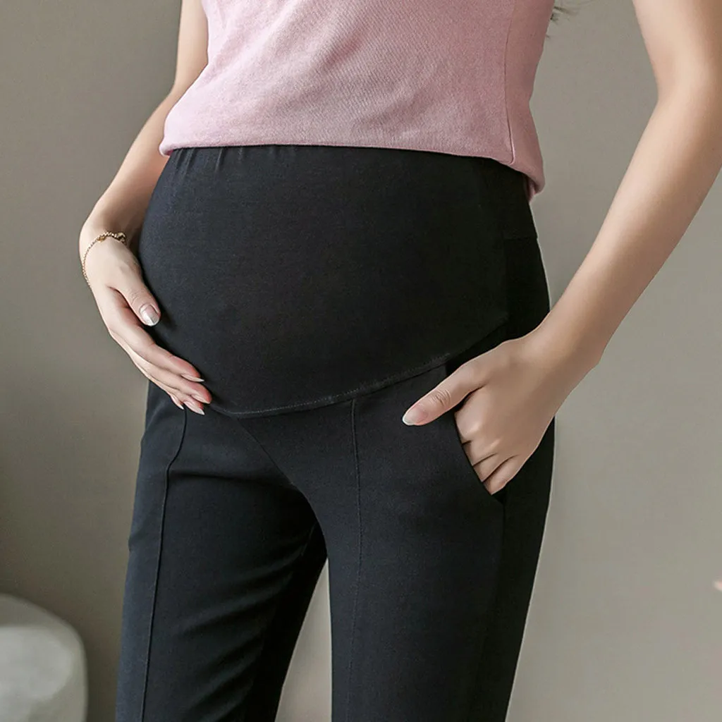 Женские брюки для беременных SAGACE черные облегающие эластичные Леггинсы | Мать и