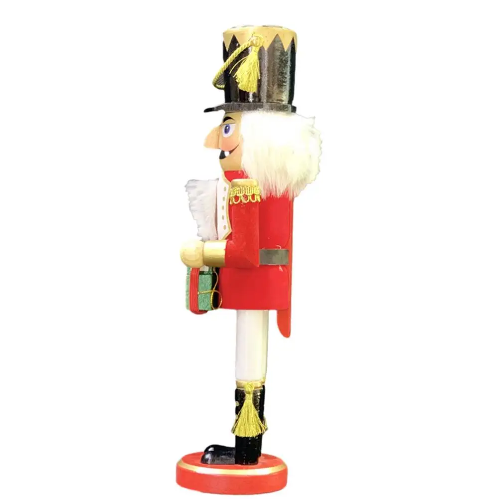 

Hand Painted Nutcracker Firm Base Calendar Soldier Stable Structure Retro Design For Kids Children Friends Family And Lovers