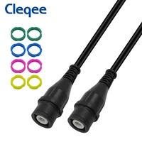 cleqee p1202 bnc to bnc male plug coaxial cable oscilloscope test lead 100cm bnc bnc test wire safety universal bnc q9 connector