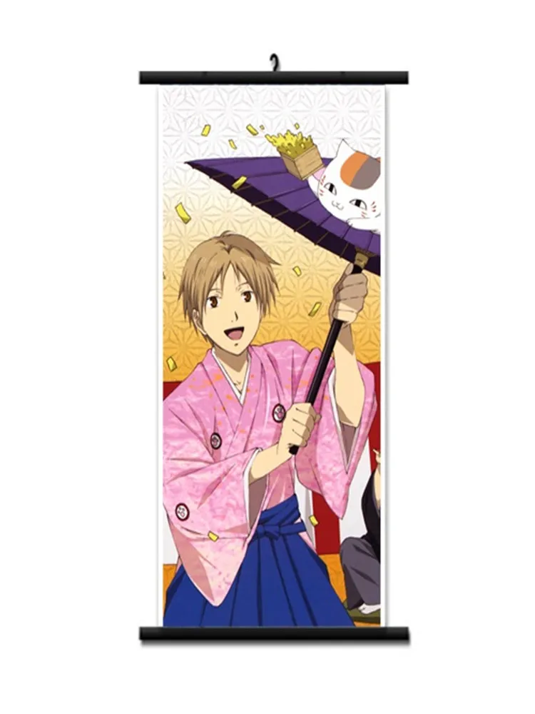 

Coscase Japanese Anime Natsume's Book of Friends Madara Natsume Takashi reiko Home Decor Wall Scroll Poster Decorative Pictures