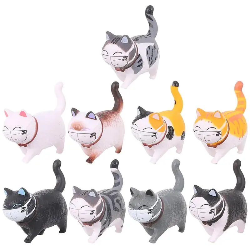 

9pcs Refrigerator Cartoon Animal Theme Magnet Stickers Decorative Fridge Stickers