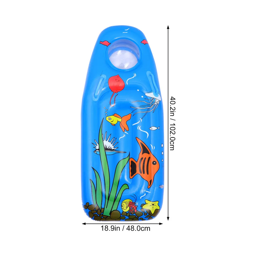 

1Pc Cartoon Printing Inflatable Floating Board Funny Children Surfboard