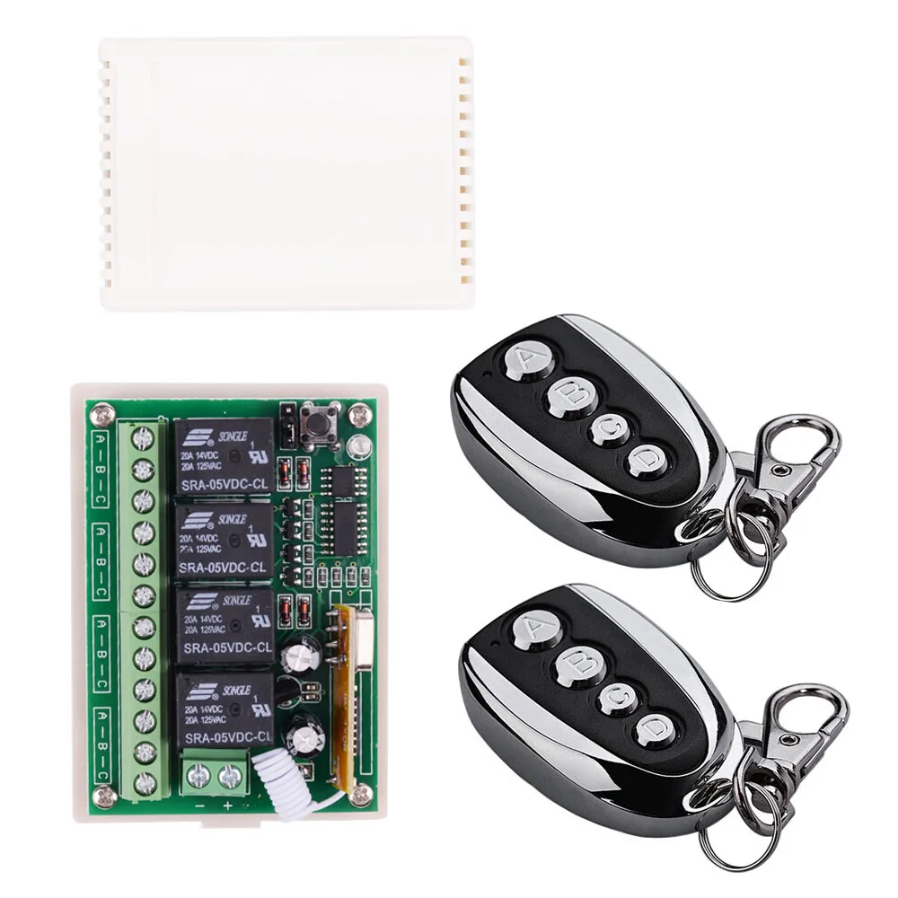 Универсальный беспроводной релейный Приемник DC 12 В 5 4 канала Радиочастотный